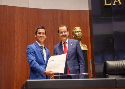 Gabriel Ortega Adán participa en el Senado de la República